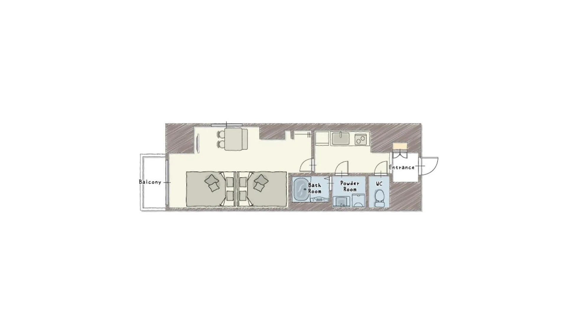 Apartment Hotel Abitare Namba West Osaka Japan